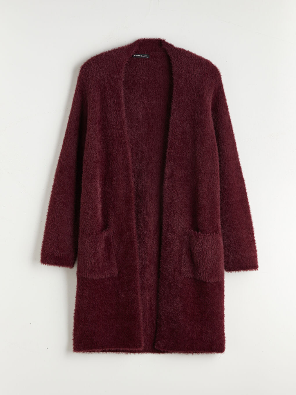 Кардиган из трикотажа с шалевым воротником для женщин-4