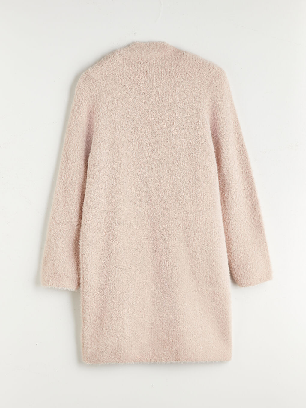 Pembe Şal Yaka Kadın Triko Hırka-5