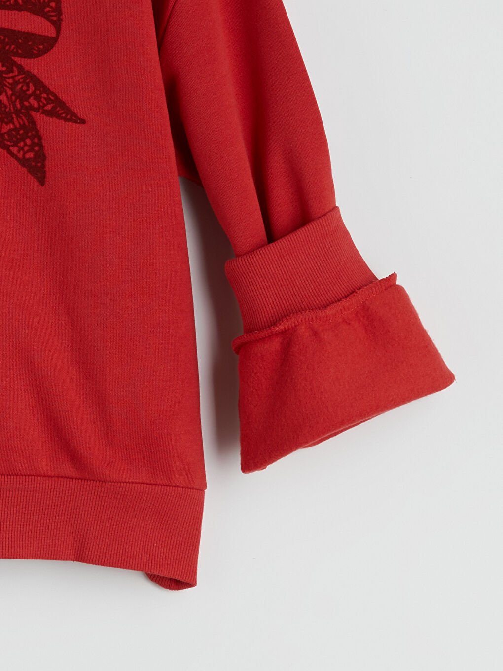 Φούτερ για Κορίτσια με Στρογγυλή Λαιμόκοψη και Εκτύπωση Φιόγκου-1