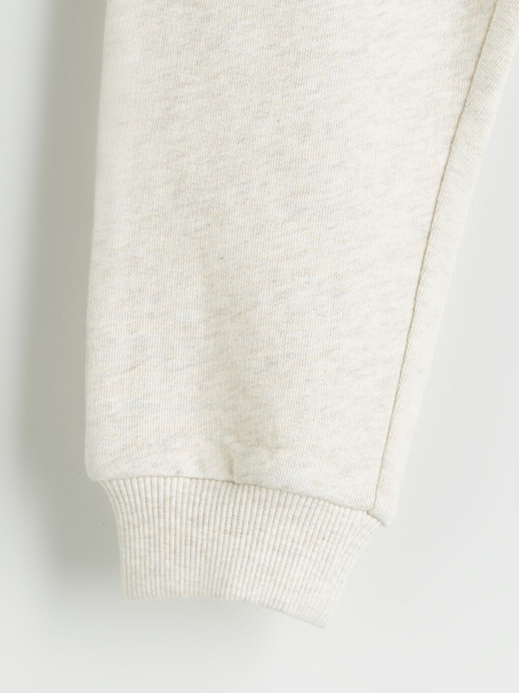 Bej Beli Lastikli Erkek Bebek Jogger Eşofman Altı-1