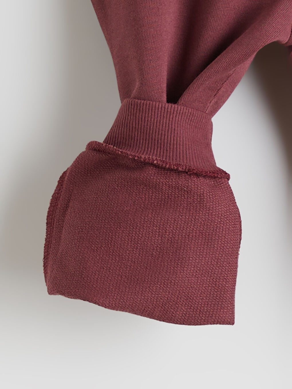 Bordo Beli Lastikli Basic Erkek Bebek Jogger Eşofman Altı-2