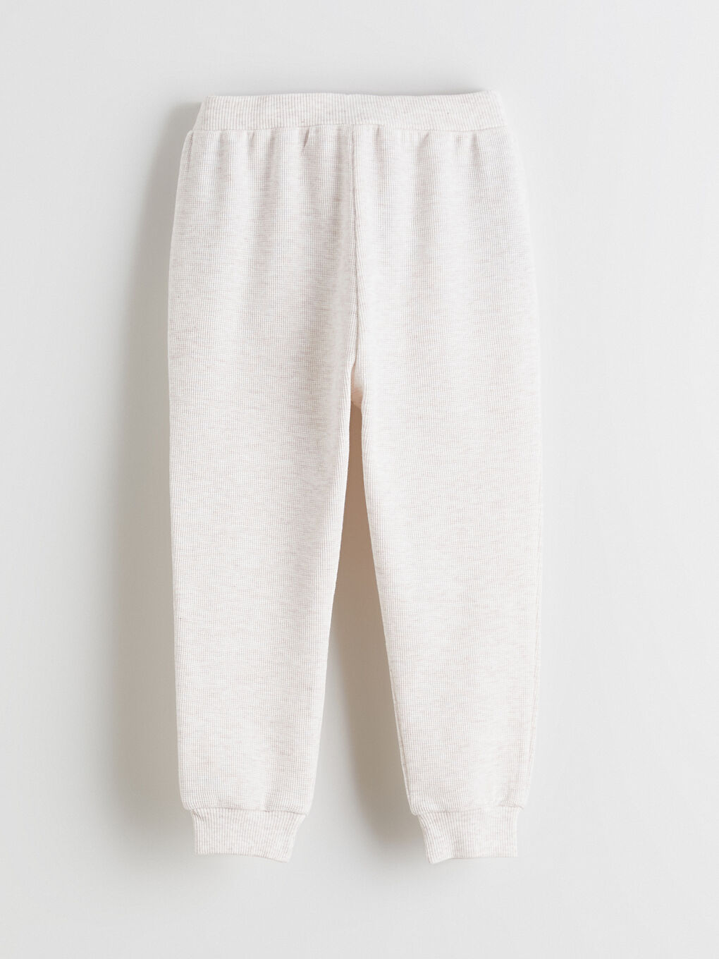 Bej Beli Lastikli Basic Erkek Bebek Jogger Eşofman Altı