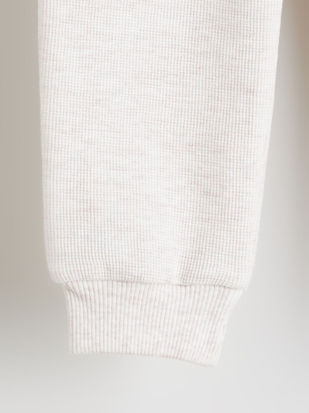 Bej Beli Lastikli Basic Erkek Bebek Jogger Eşofman Altı-2