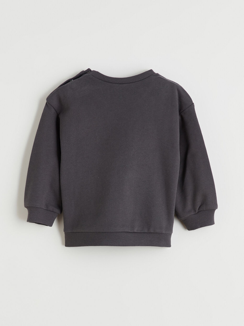 Gri Bisiklet Yaka Erkek Bebek Sweatshirt ve Eşofman Alt 2'li-4