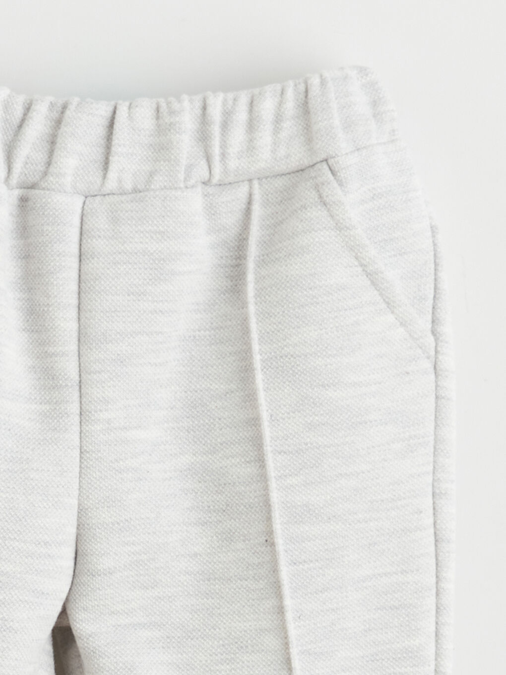 Gri Bisiklet Yaka Erkek Bebek Sweatshirt ve Eşofman Alt 2'li-7