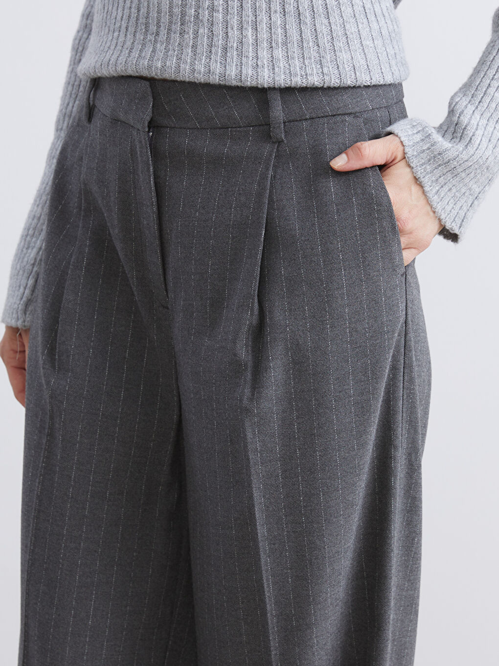 Woman GREY Trousers-2
