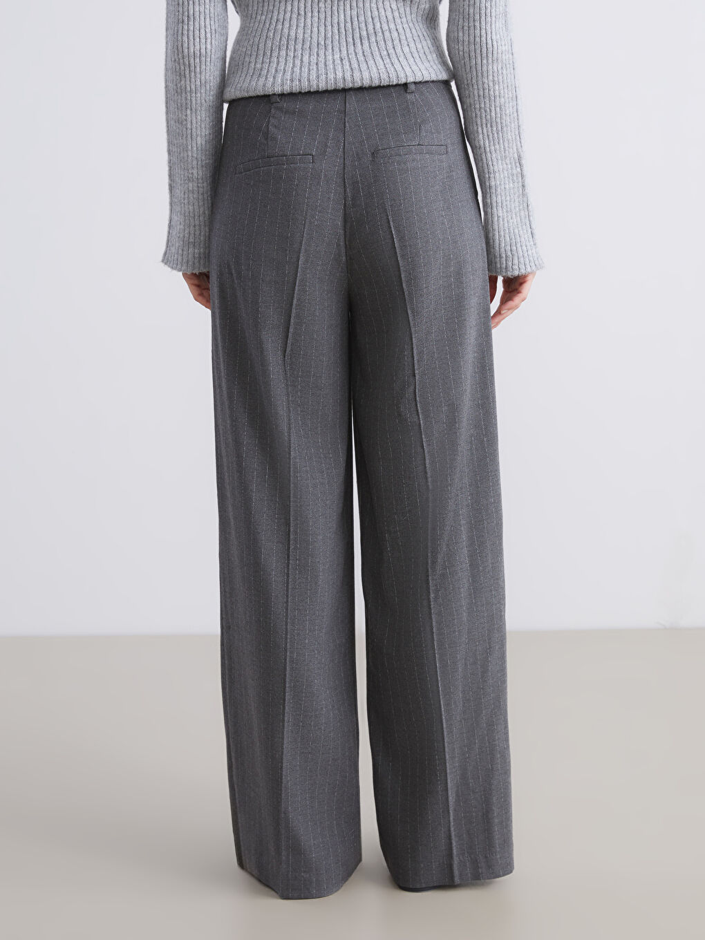 Woman GREY Trousers-3