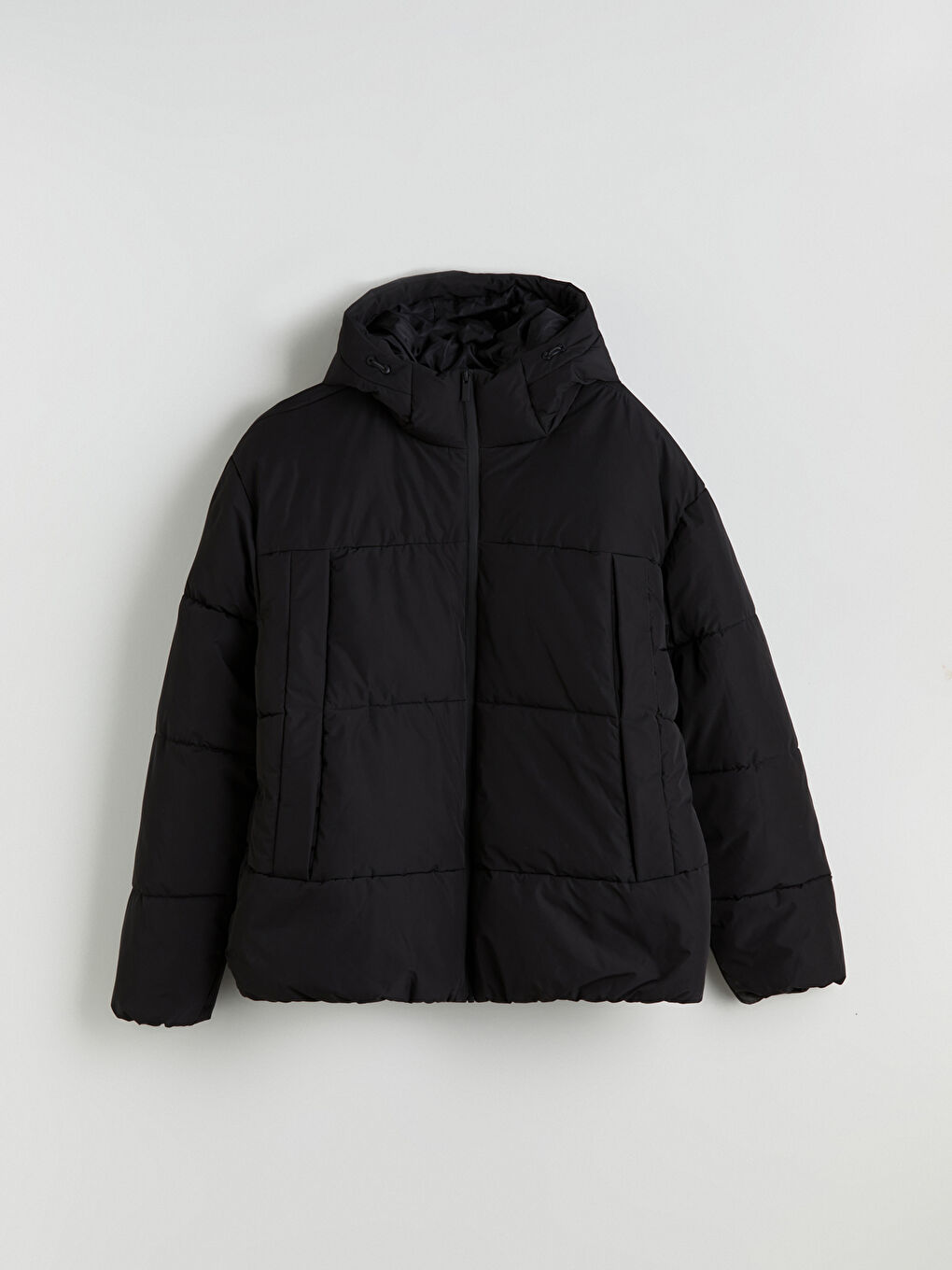 معطف منتفخ بقبّ قصة مريحة رجال-5