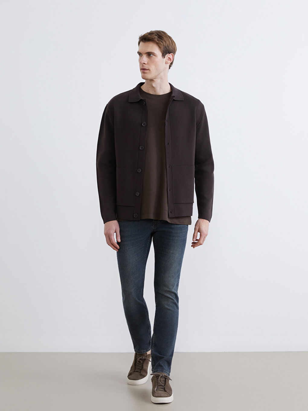 Yeşil 750 Slim Fit Erkek Jean Pantolon-1