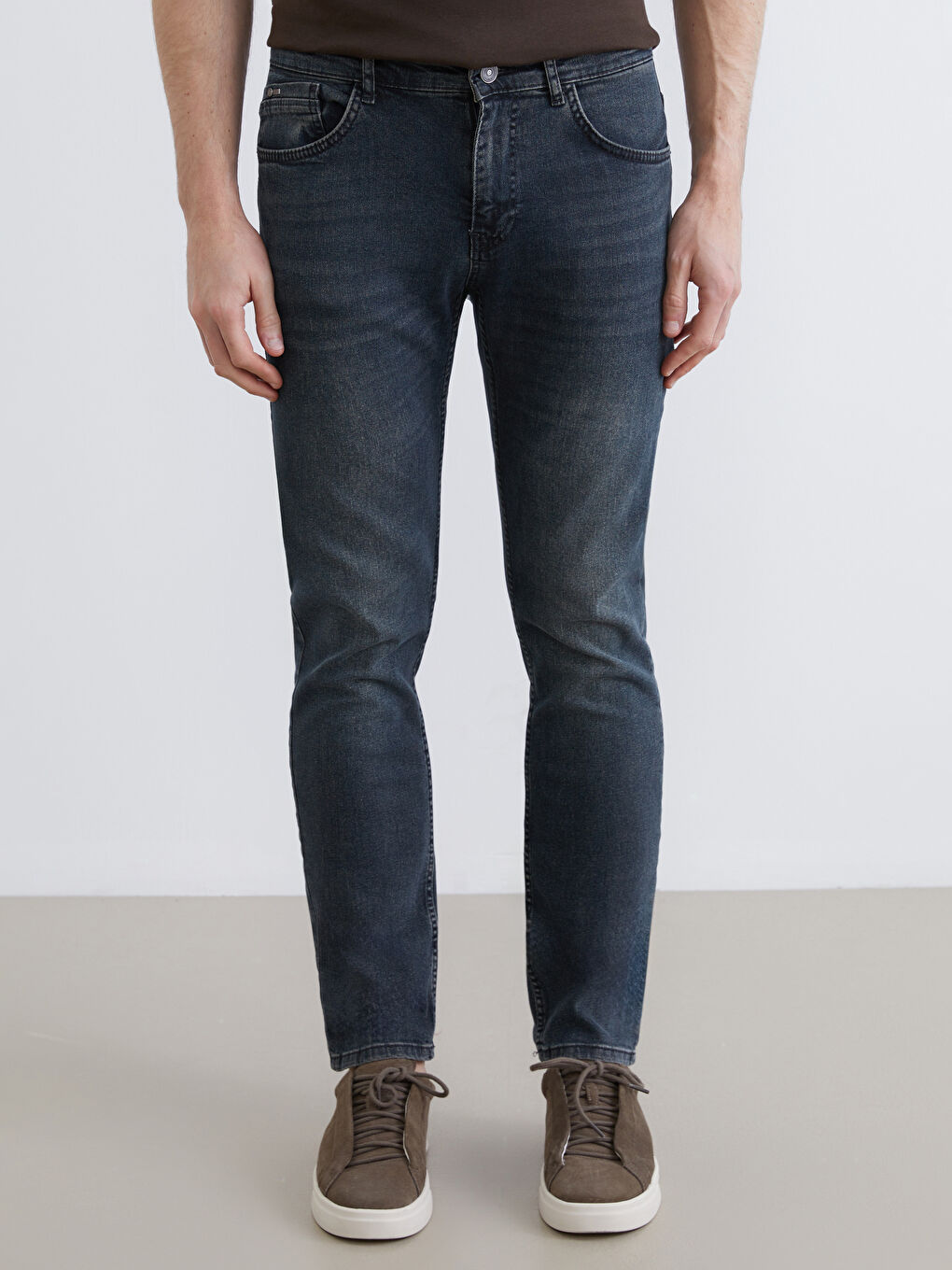 Yeşil 750 Slim Fit Erkek Jean Pantolon-2