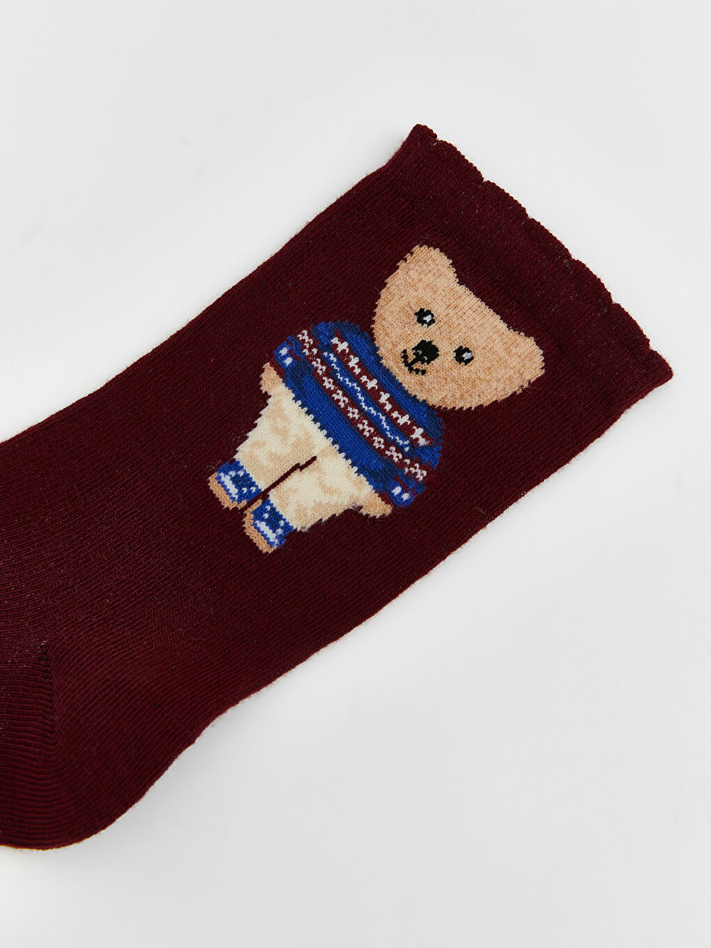 جوارب نساء بطبعة دب تيدي قصيرة-2