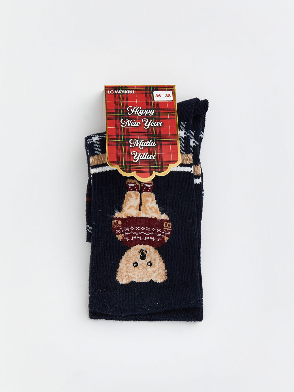 Teddy Bear Printed Women's Ankle Socks-1