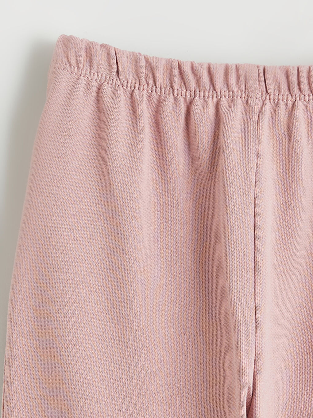Pembe Beli Lastikli Kız Bebek Jogger Eşofman Altı-1
