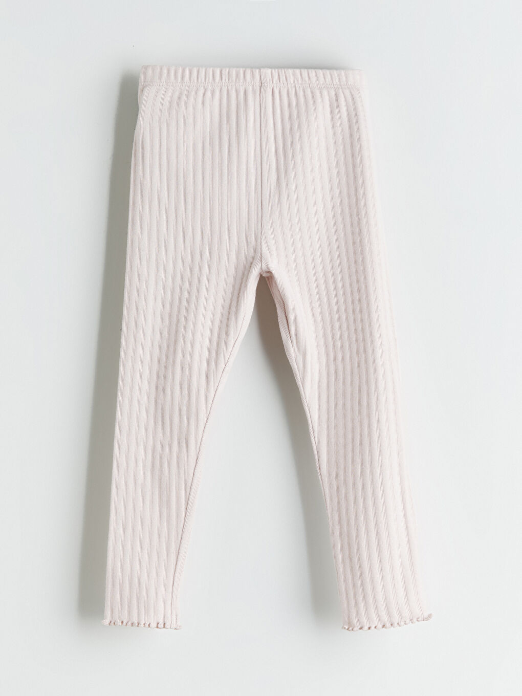 Pembe Beli Lastikli Kız Bebek Tayt