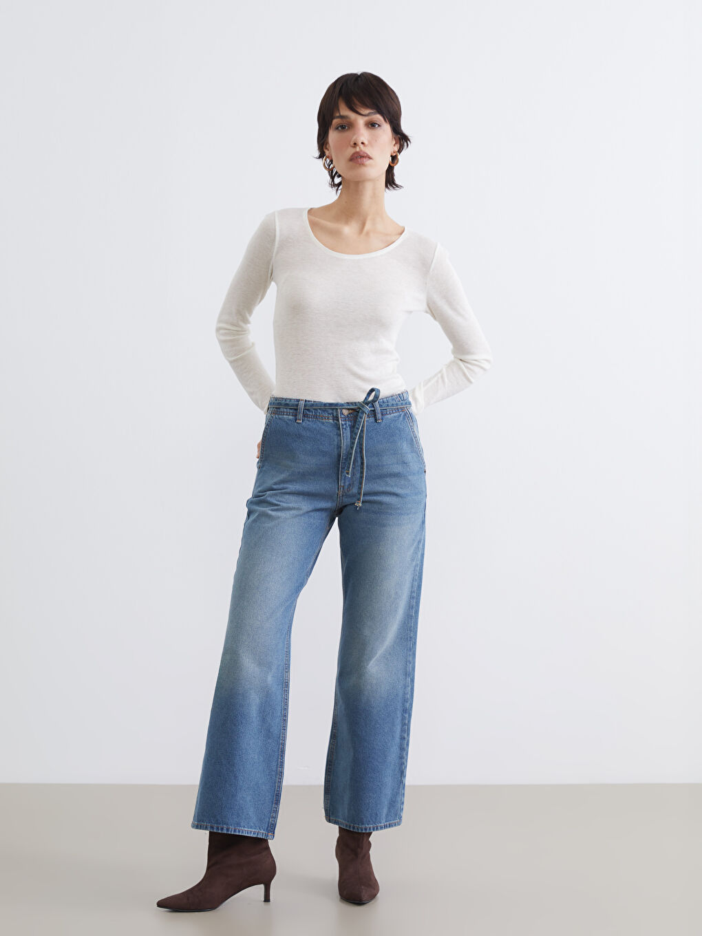 Wideleg Women's Jeans-1