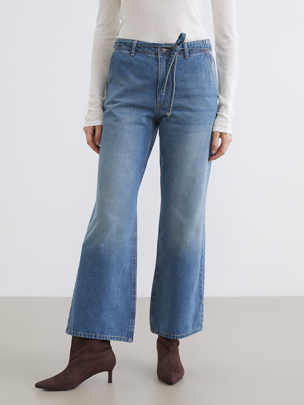 Wideleg Women's Jeans-2