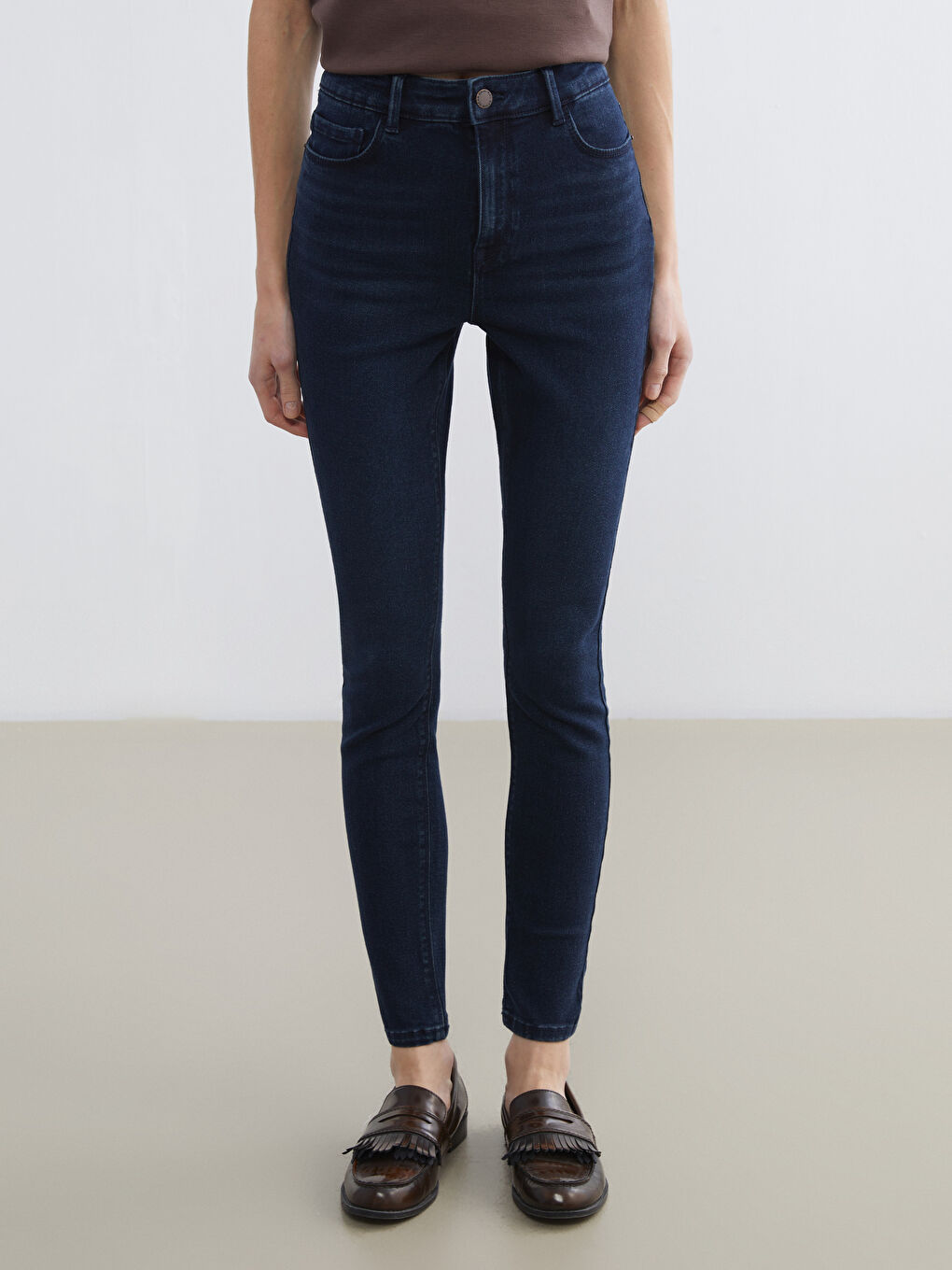 Žena TAMNO PLAVA Traperice-1