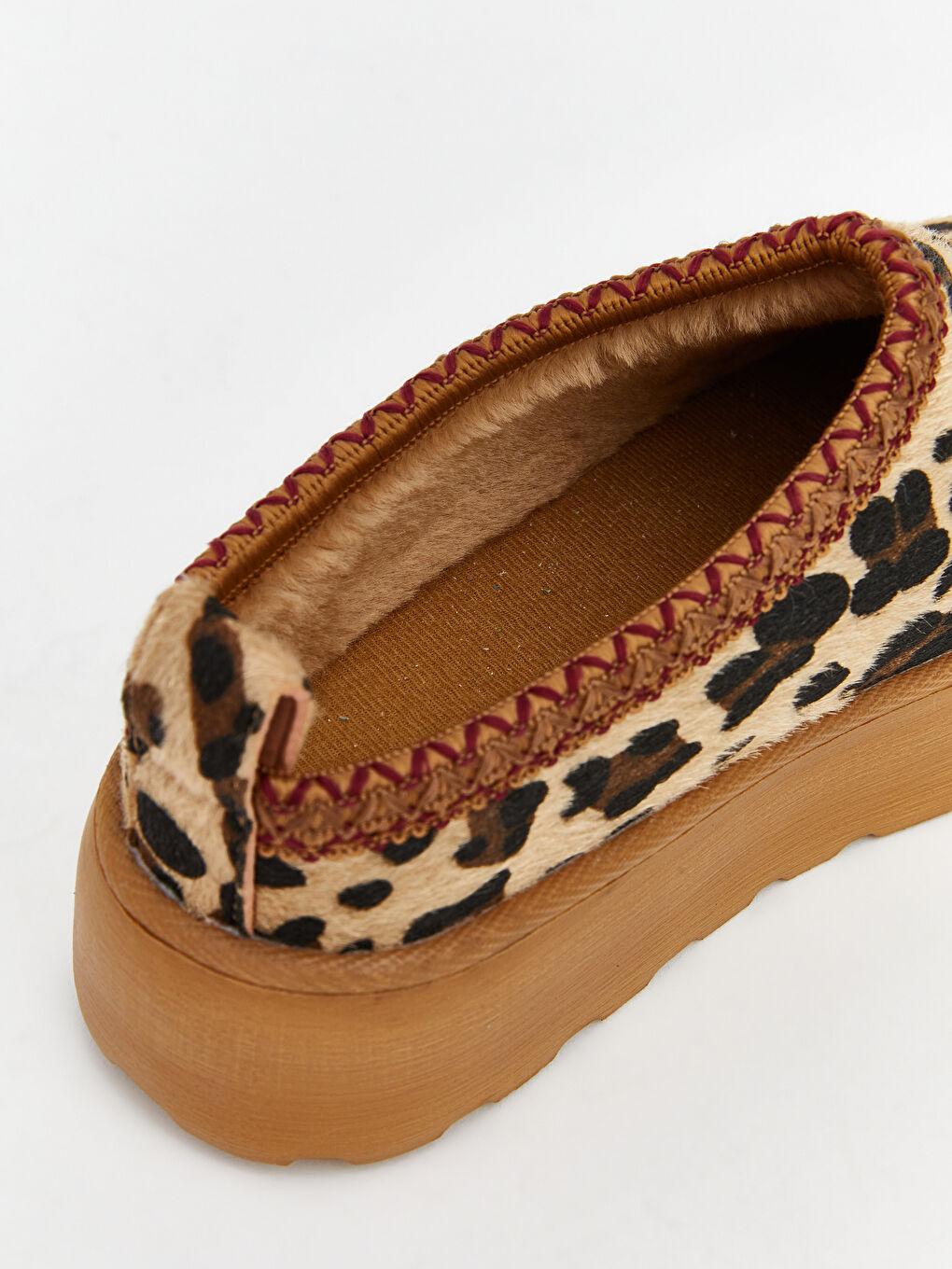 Karışık Süet Görünümlü Kadın Ev Ayakkabısı-5