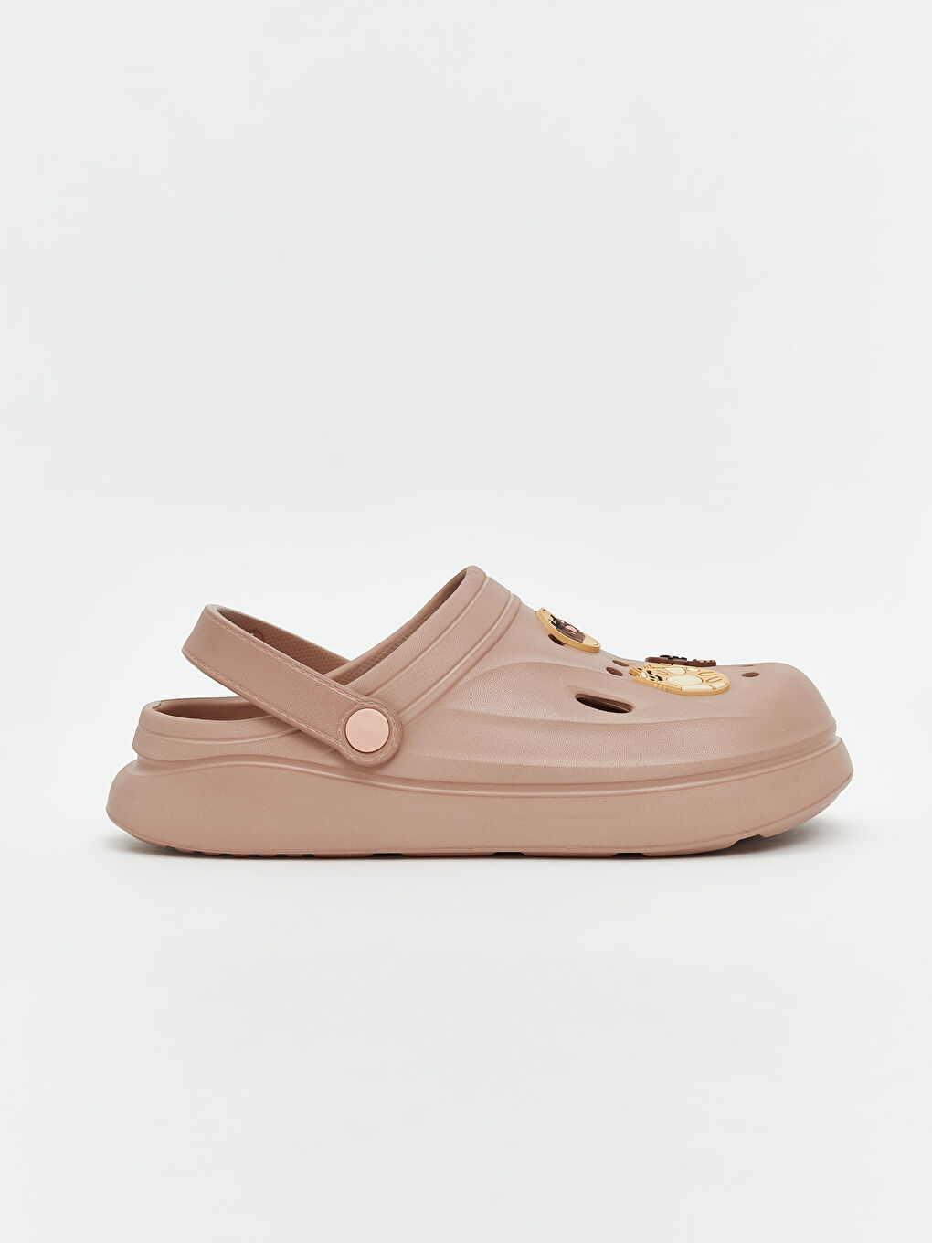 Bej Baskılı Kadın Plaj Sandaleti-1