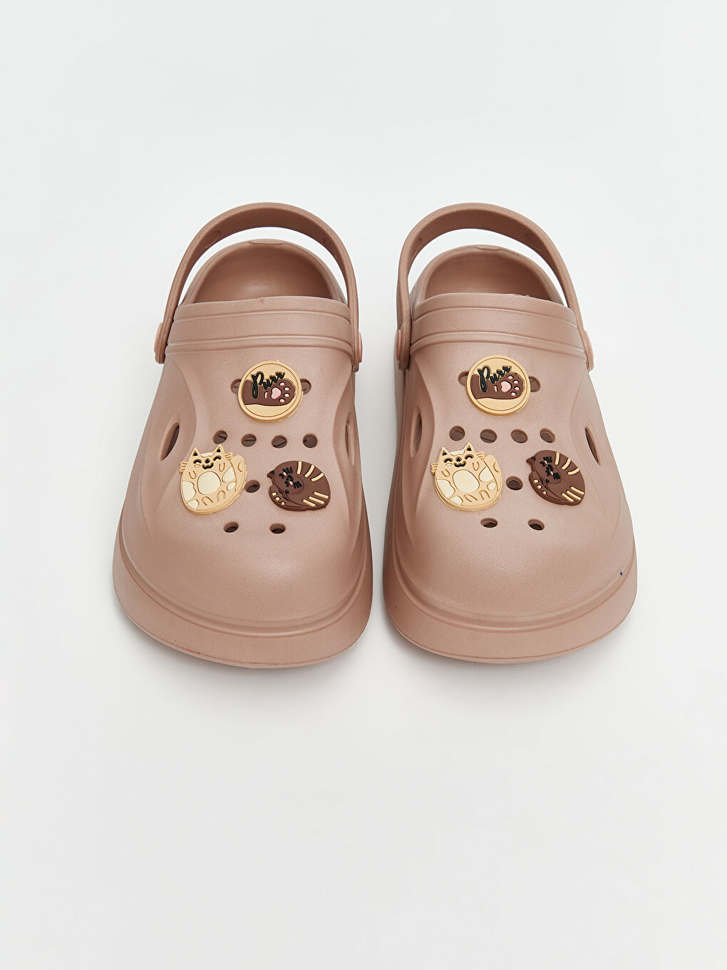 Bej Baskılı Kadın Plaj Sandaleti-2