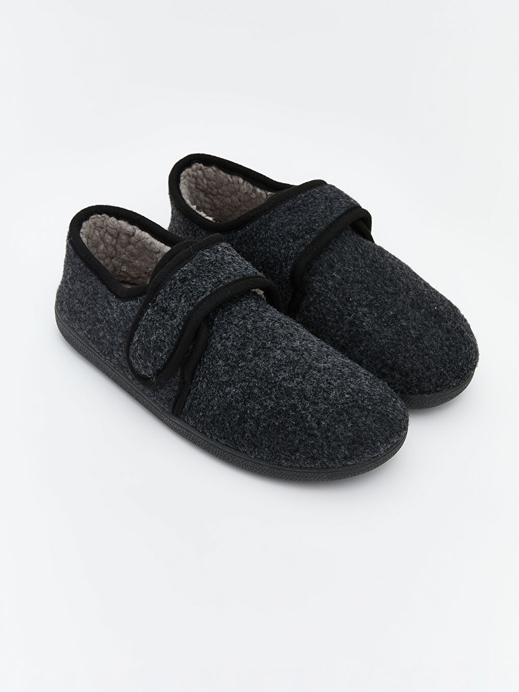 Antrasit Cırt Cırtlı Erkek Ev Ayakkabısı