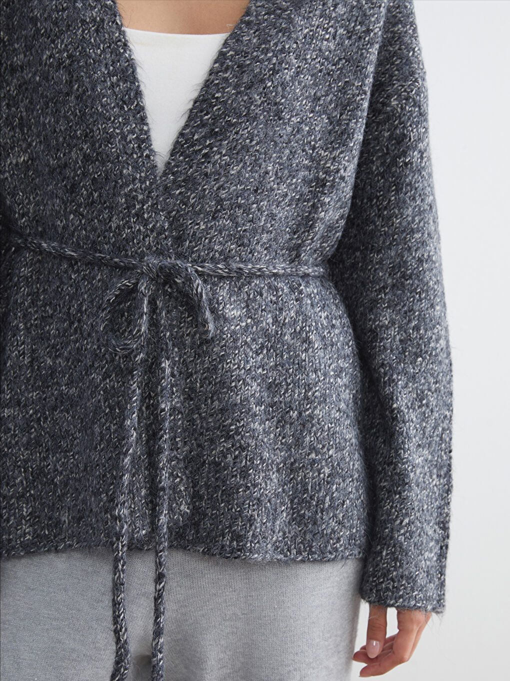 Shawl Collar Women's Knitwear Cardigan-2