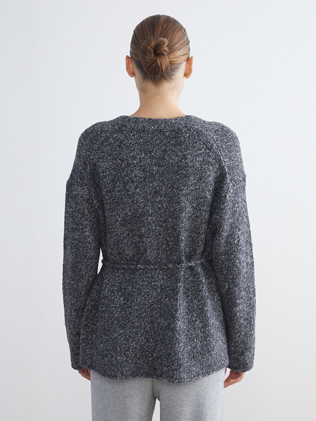 Shawl Collar Women's Knitwear Cardigan-3