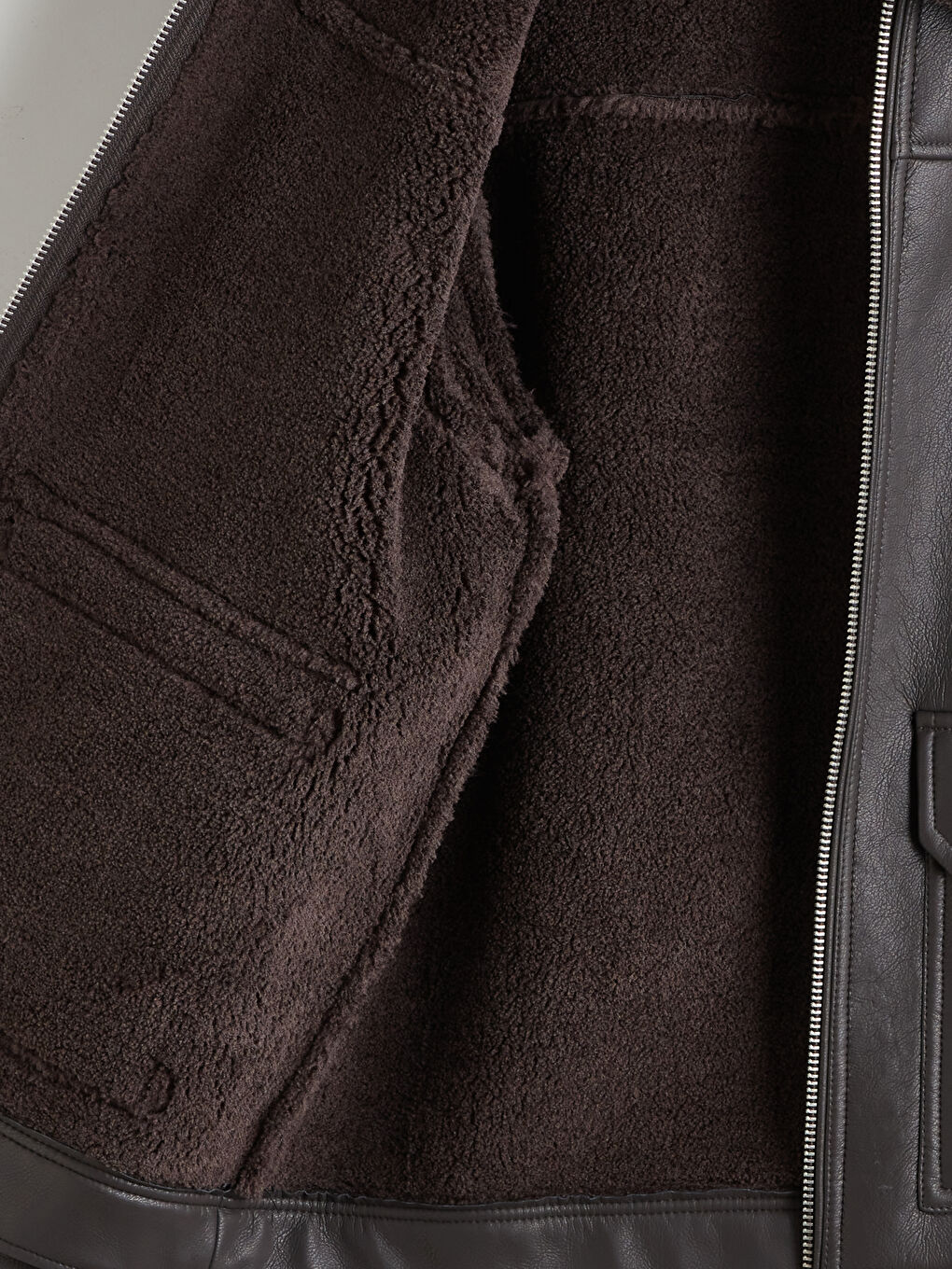 Άνδρας ΚΑΦΕ Παλτό από συνθετικό δέρμα-8