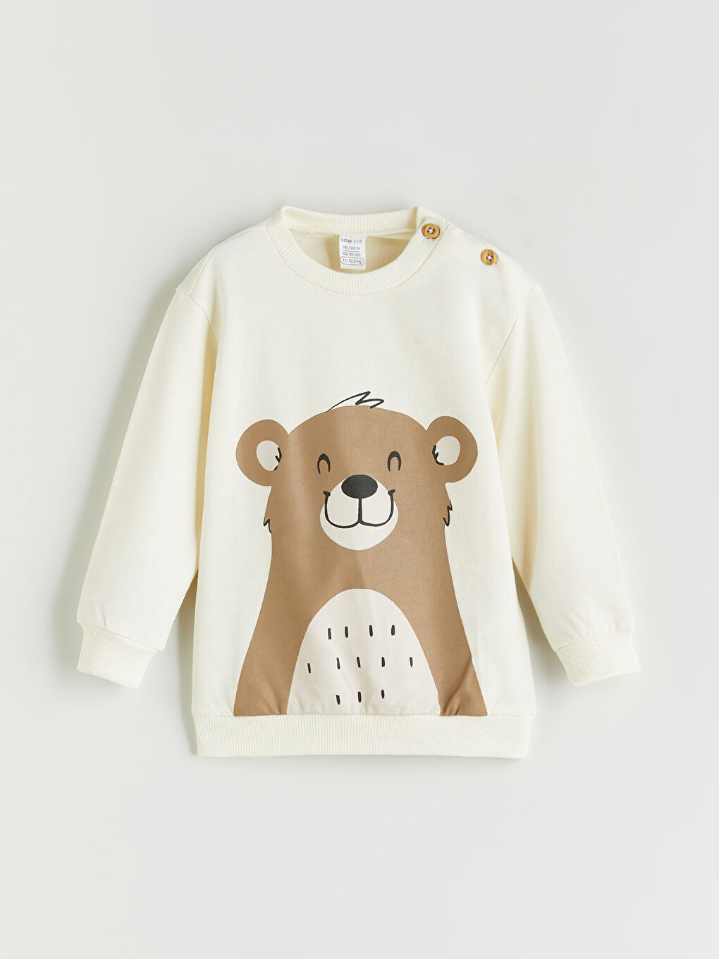 Crew Neck Printed Baby Boys' Sweatshirt and Trousers 2 Pack-1
