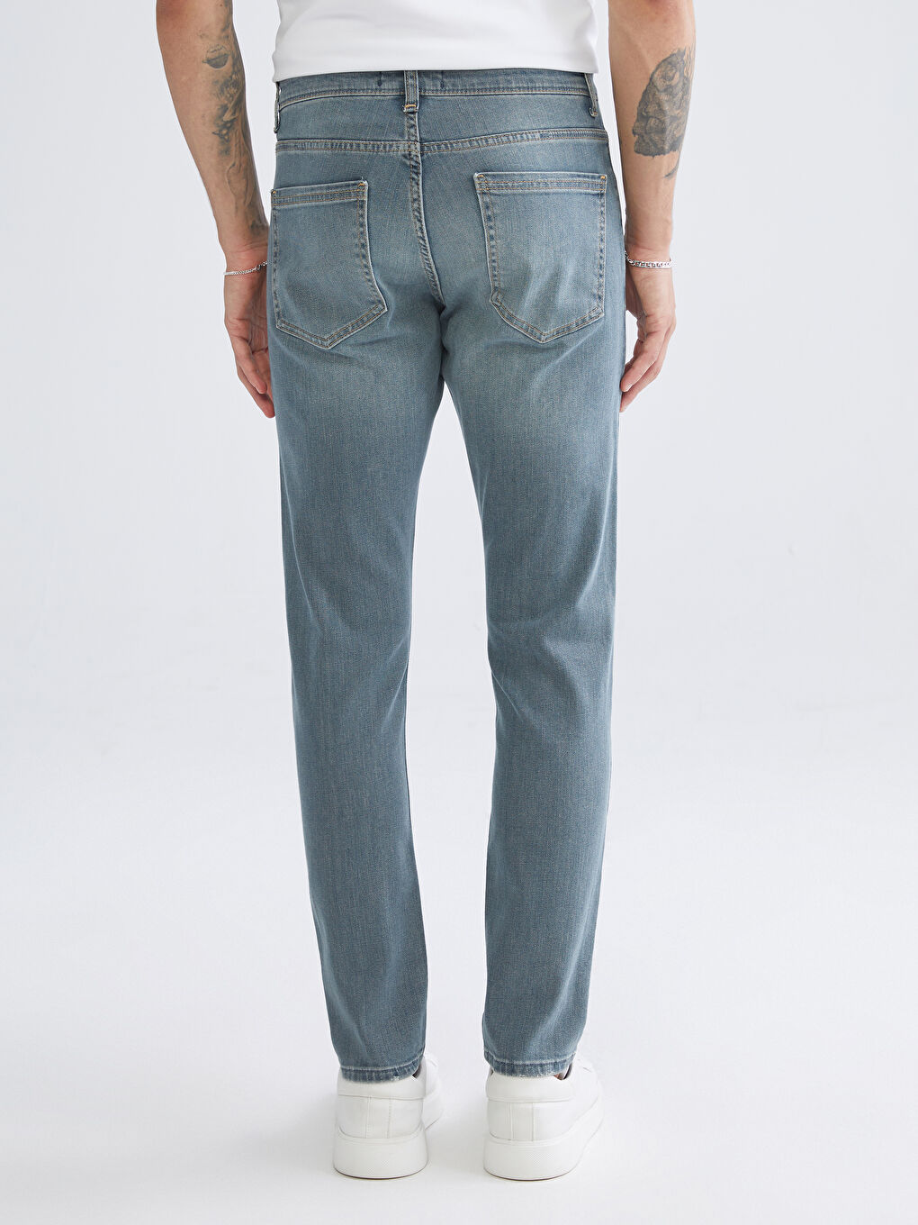 Yeşil 750 Slim Fit Erkek Jean Pantolon-3