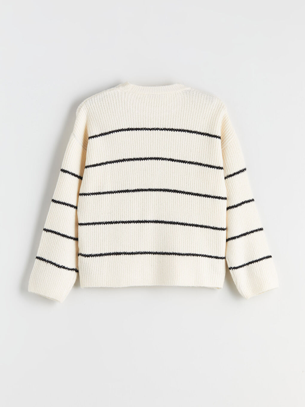 LCW Vision Crew Neck Striped Oversize Women's Knitwear Sweater -W5EM40Z8-LEG