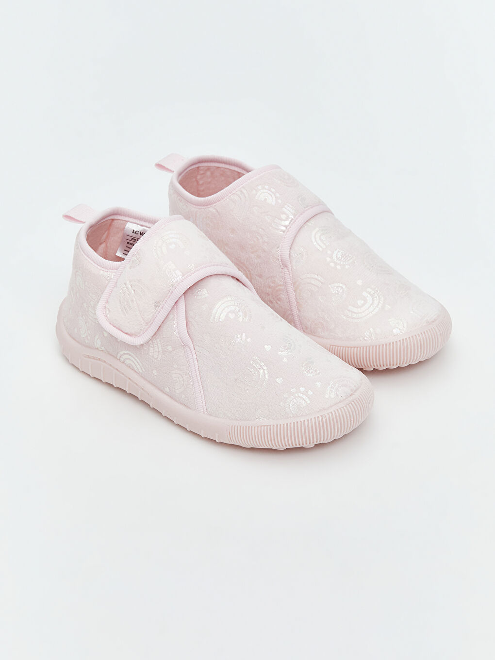 Pembe Cırt Cırtlı Kız Çocuk Panduf