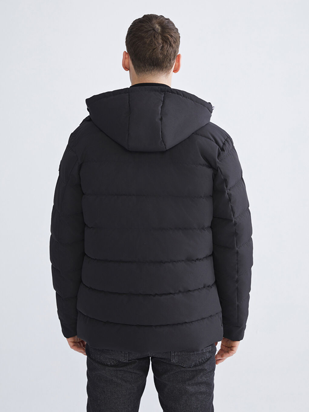 Ерлерге арналған стандартты пішім пуховик пальто-4