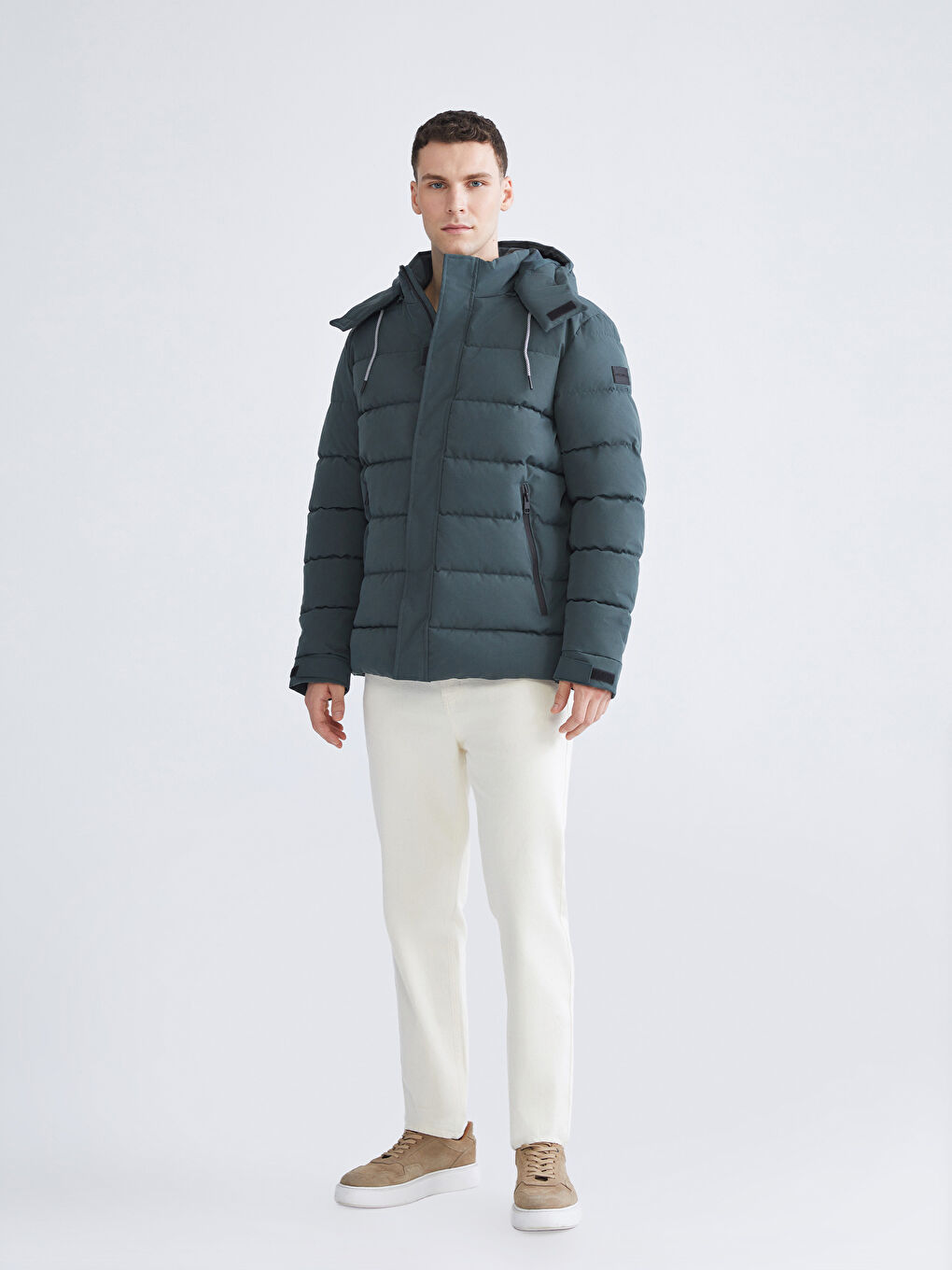 Ерлерге арналған стандартты пішім пуховик пальто-1