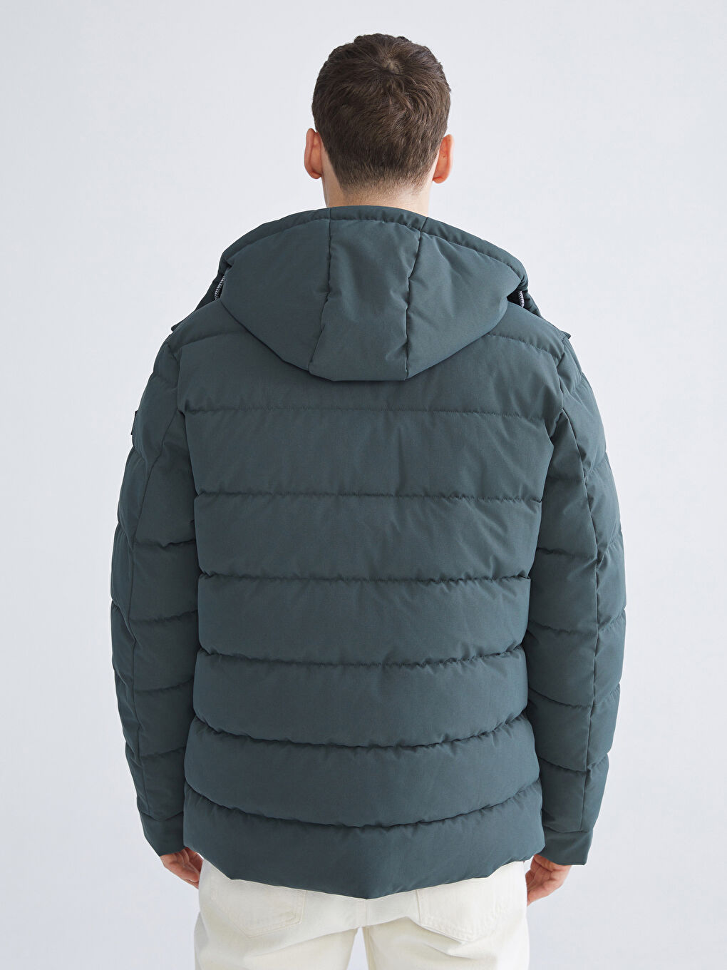 Ерлерге арналған стандартты пішім пуховик пальто-4