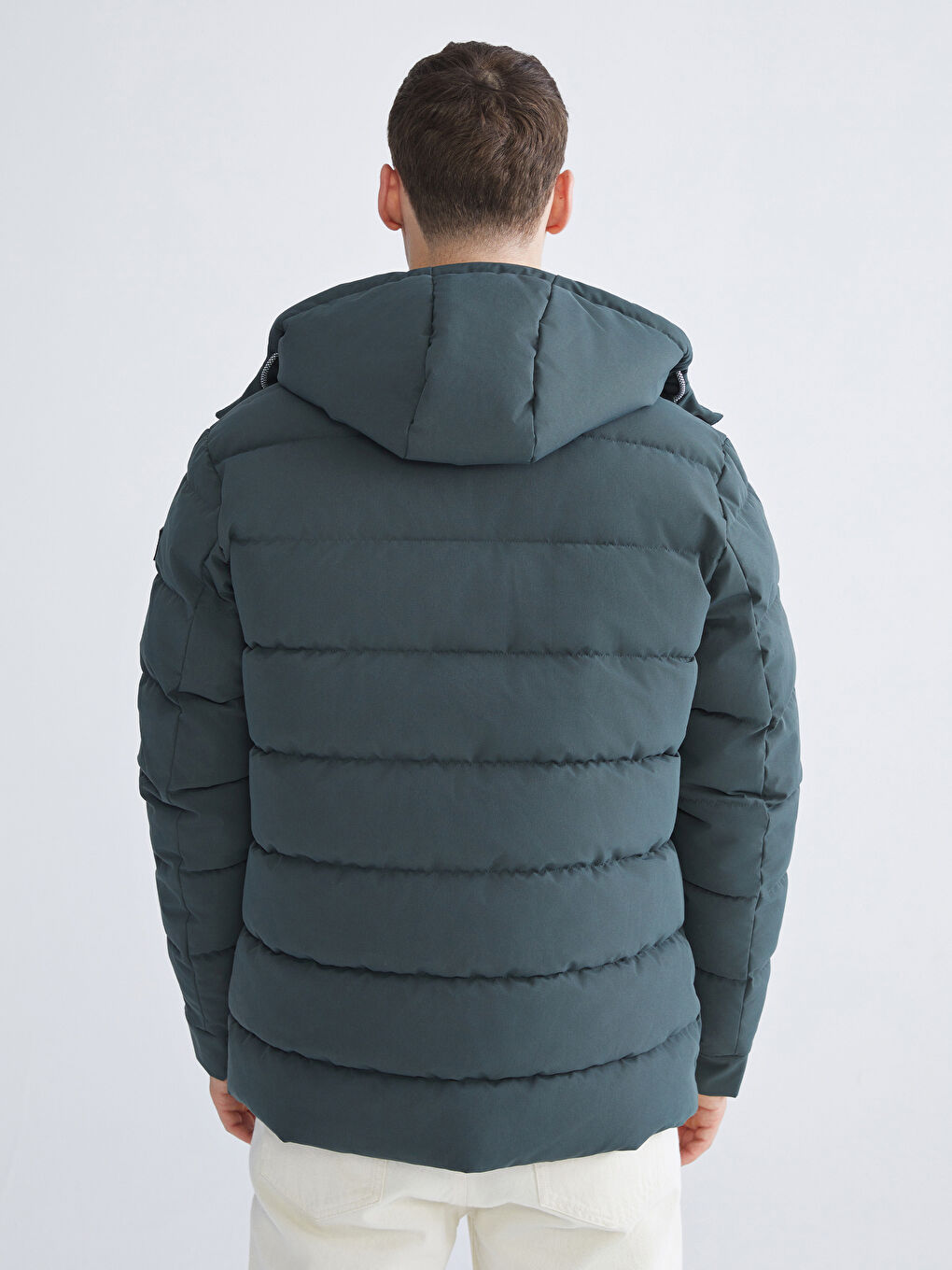 Standard Fit Hooded Men's Puffer Coat-4