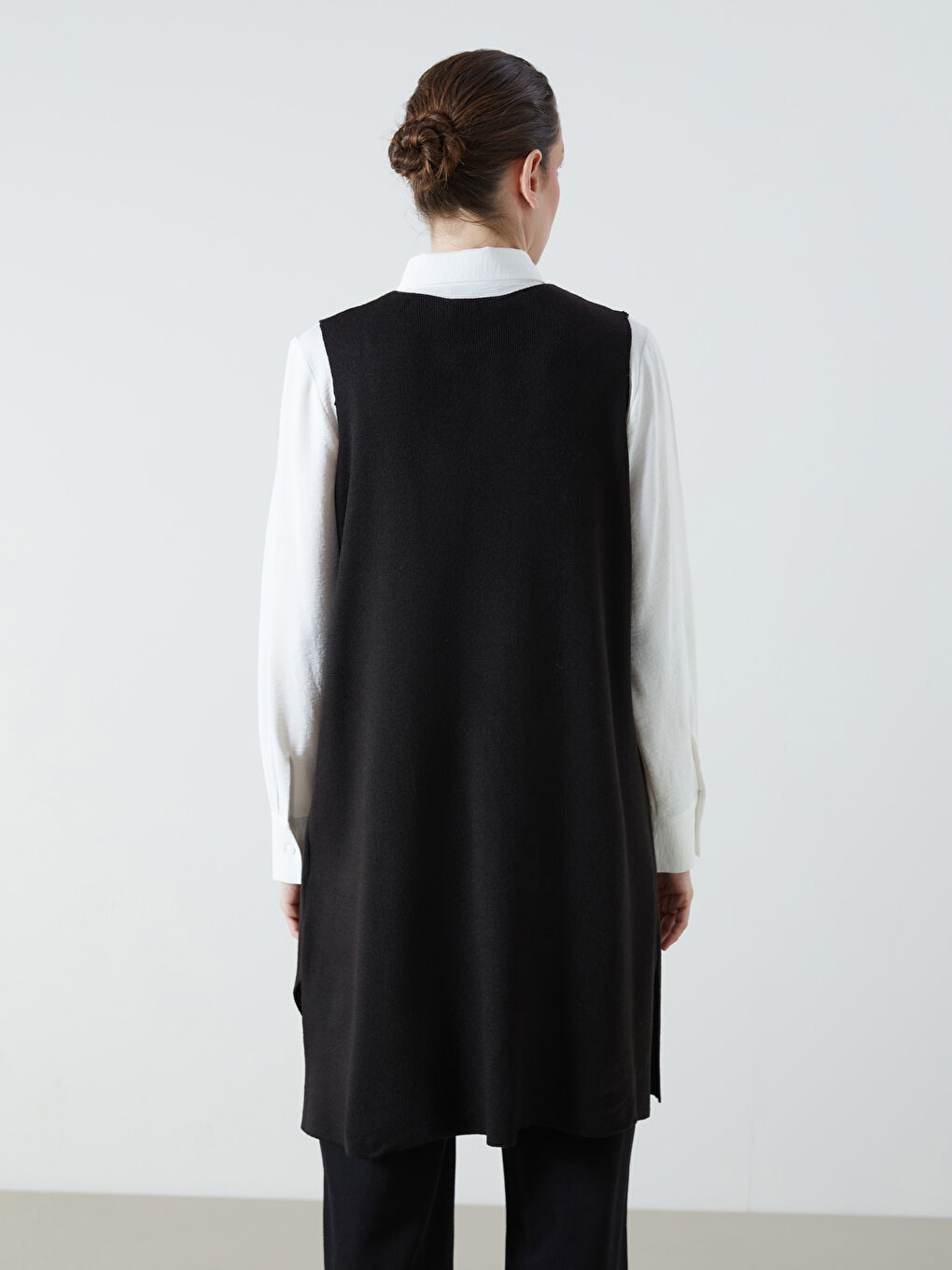 LCW Grace Crew Neck Women's Knitwear Waistcoat -W5EM81Z8-CVL