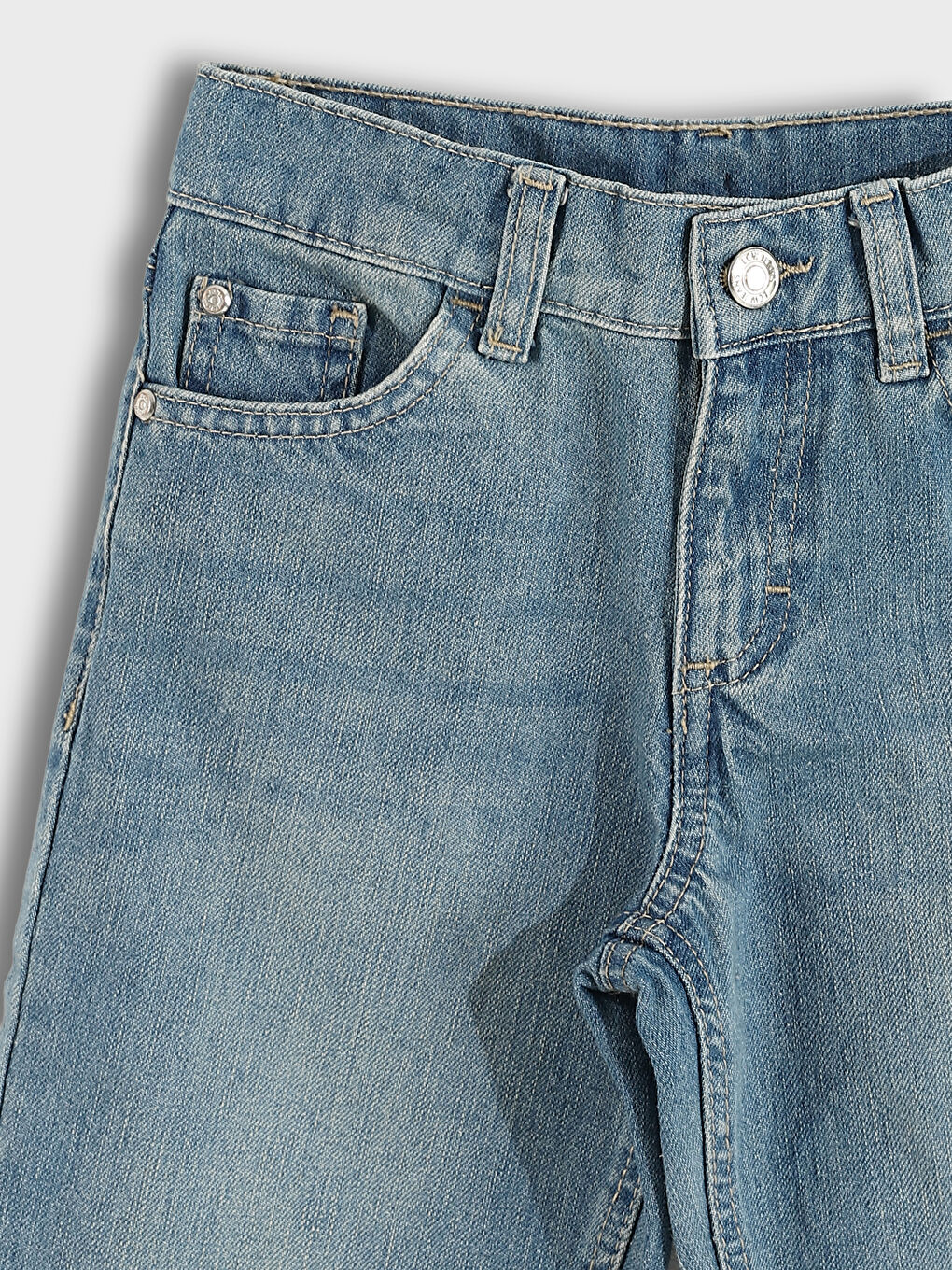 Boys' Adjustable Waist Denim Shorts-3