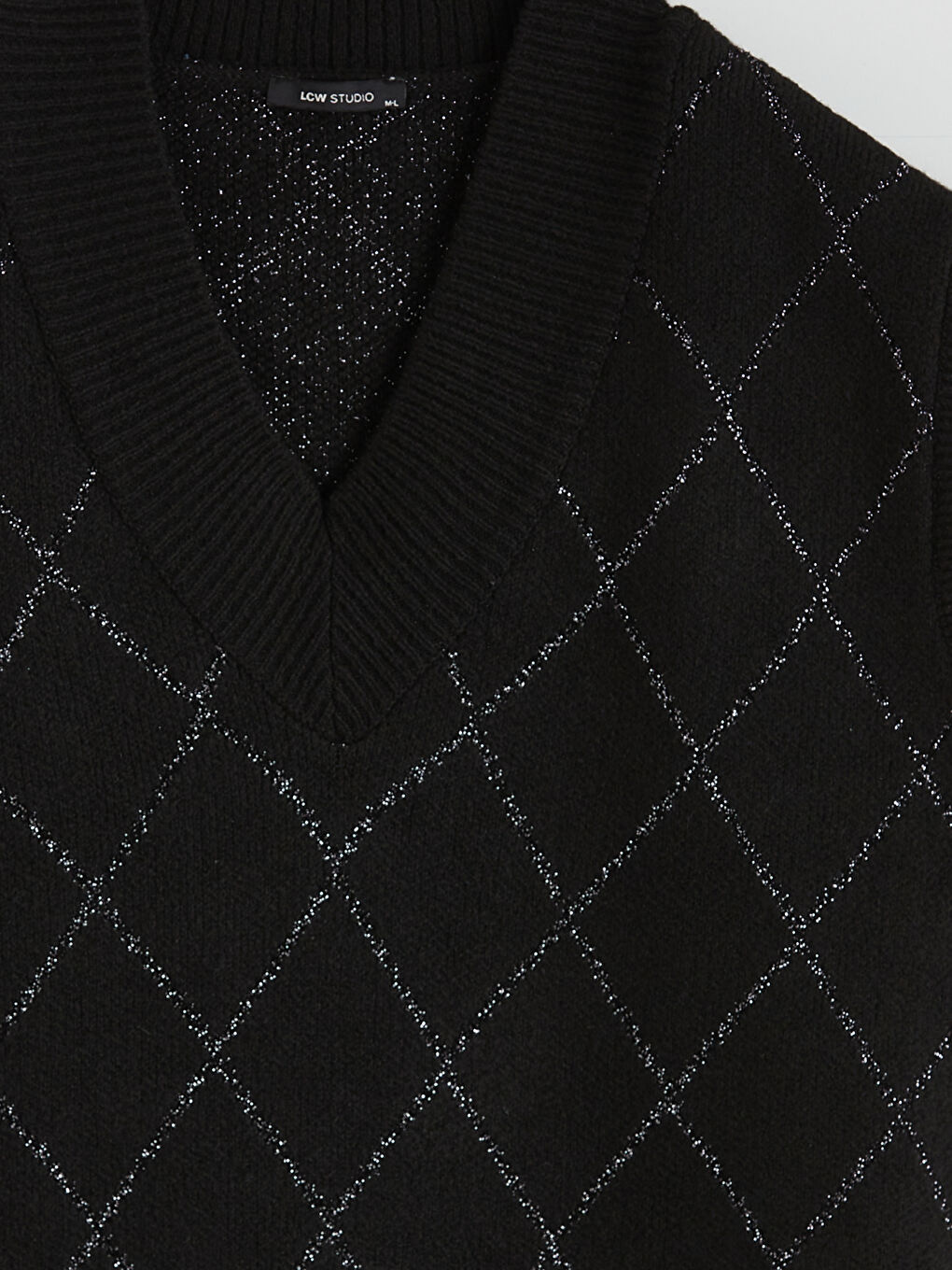 CRNA Džemper prsluk Žena-5