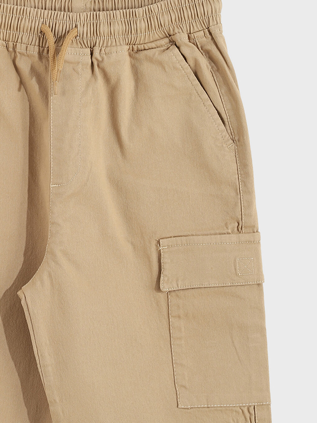 Elasticated Waist Boys' Cargo Jogger Pants-3