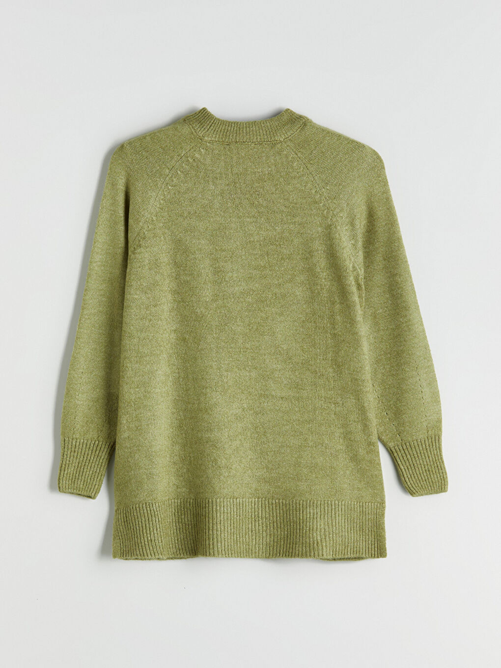 تونیكی تریکۆی ئۆڤەرسایزی یاخەخڕی ژنان-5