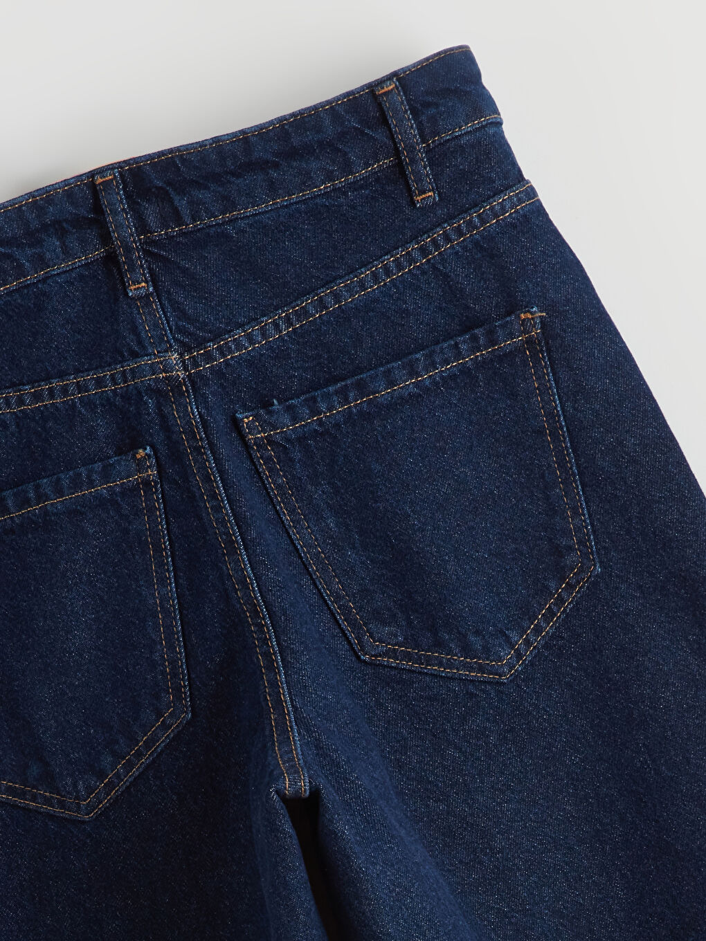 İndigo Wideleg Kadın Jean Pantolon-5