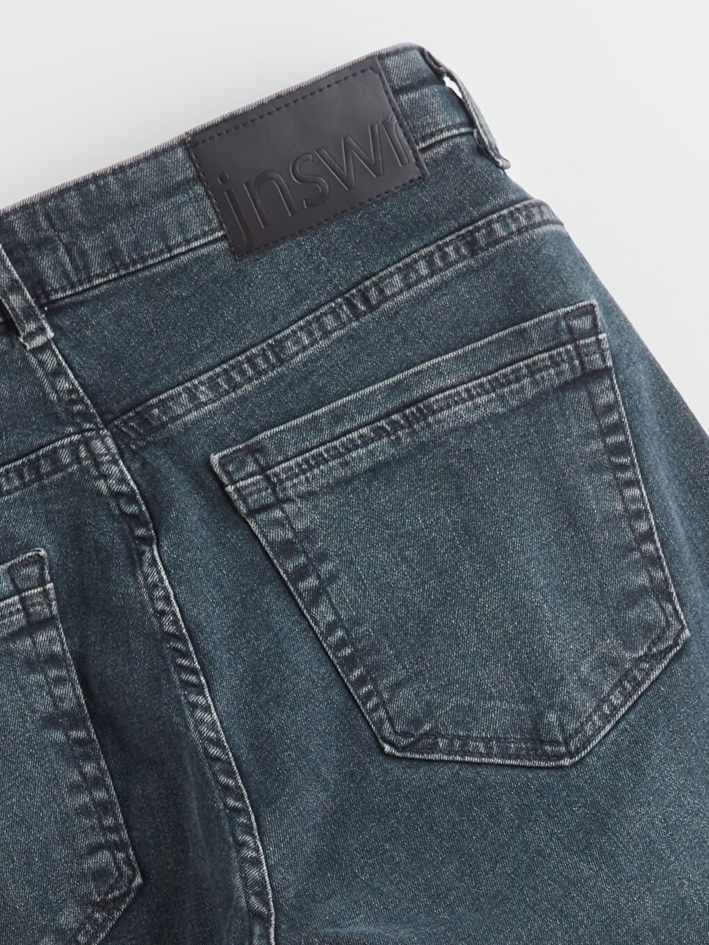 İndigo Wideleg Kadın Jean Pantolon-5