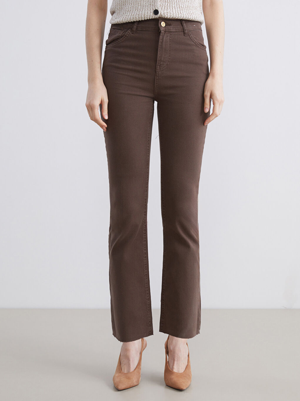 Cropped Flare Women's Jeans-1