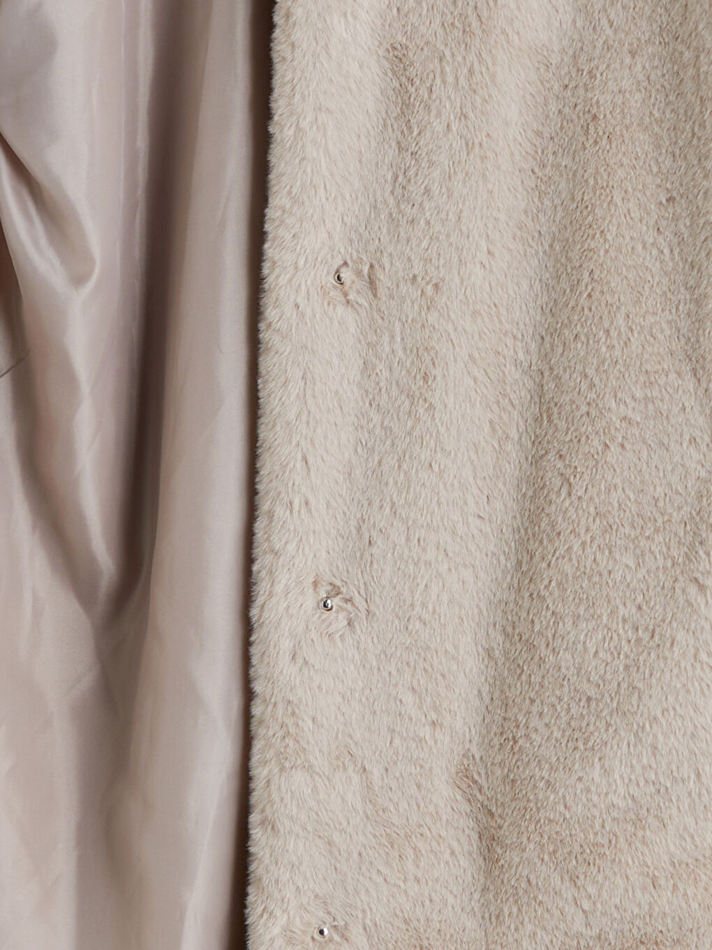 Палто За Жени С Яка Тип Фуния От Изкуствена Кожа-6