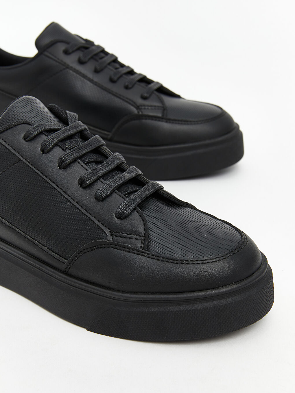 Faux Leather Men's Sports Shoes-2