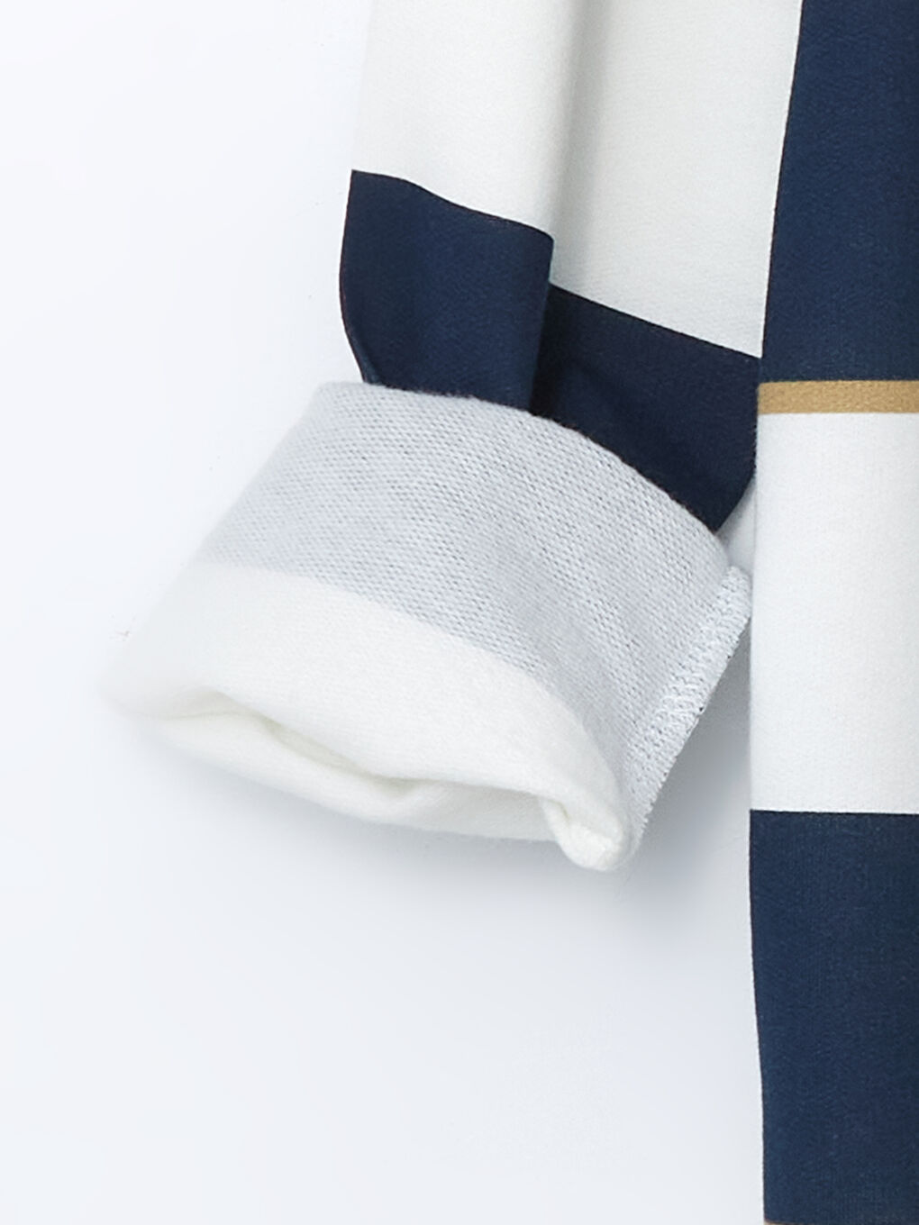 Ekru Bisiklet Yaka Erkek Çocuk Sweatshirt-1