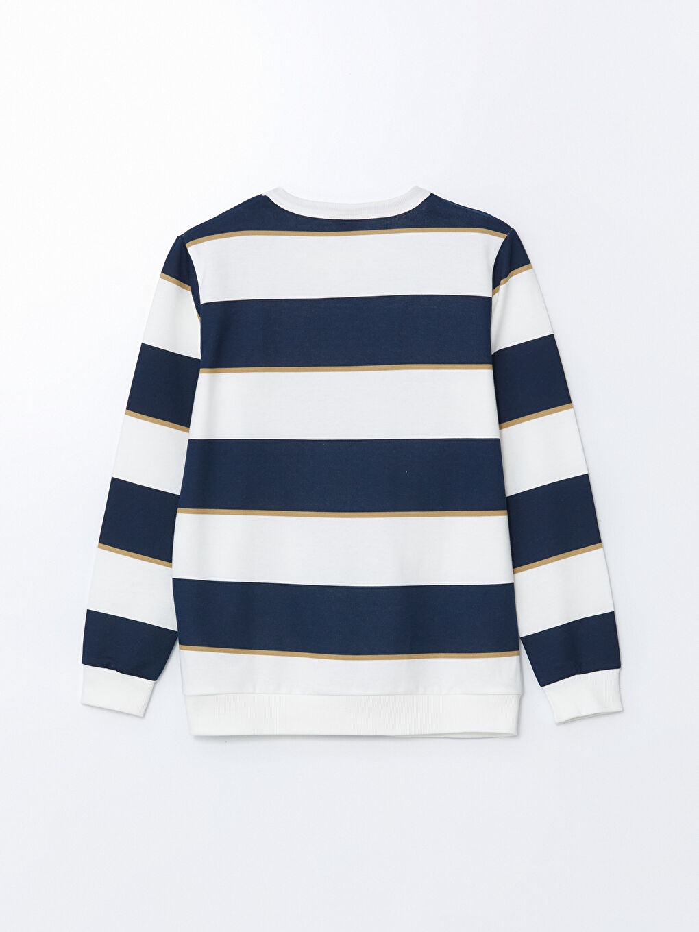 Ekru Bisiklet Yaka Erkek Çocuk Sweatshirt-2