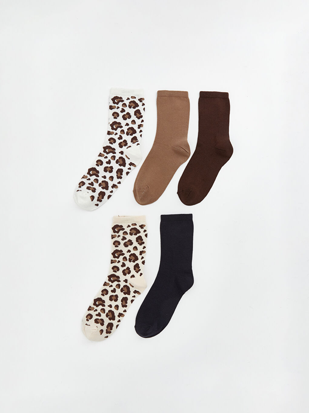 Женщины Бежевый Носки до щиколотки