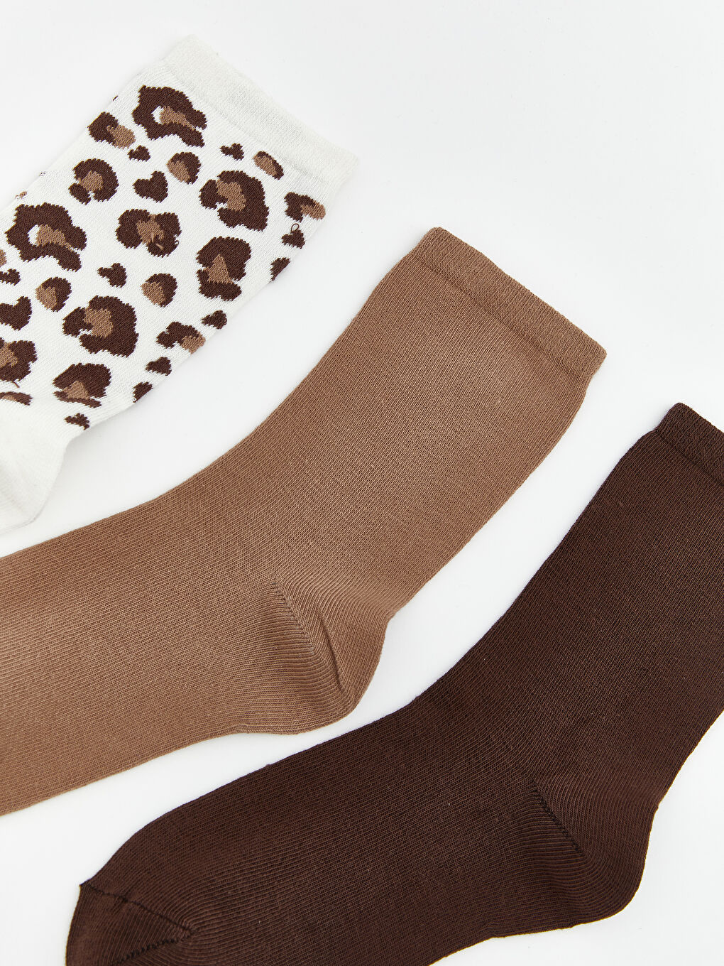 Женщины Бежевый Носки до щиколотки-1